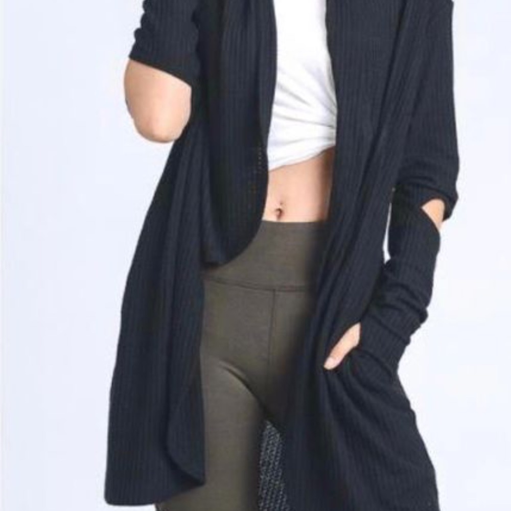 Open-Elbow Spring Light Sweater - Picture 2 of 3